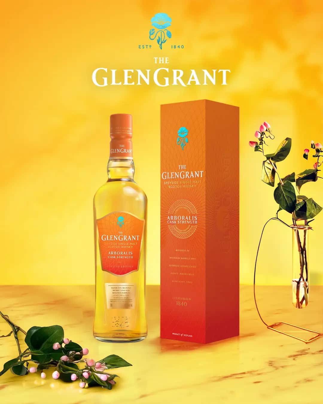 グレングラントより限定リリース:『アルボラリス カスクストレングス 700ml』、日本・韓国で2025年9月1日発売